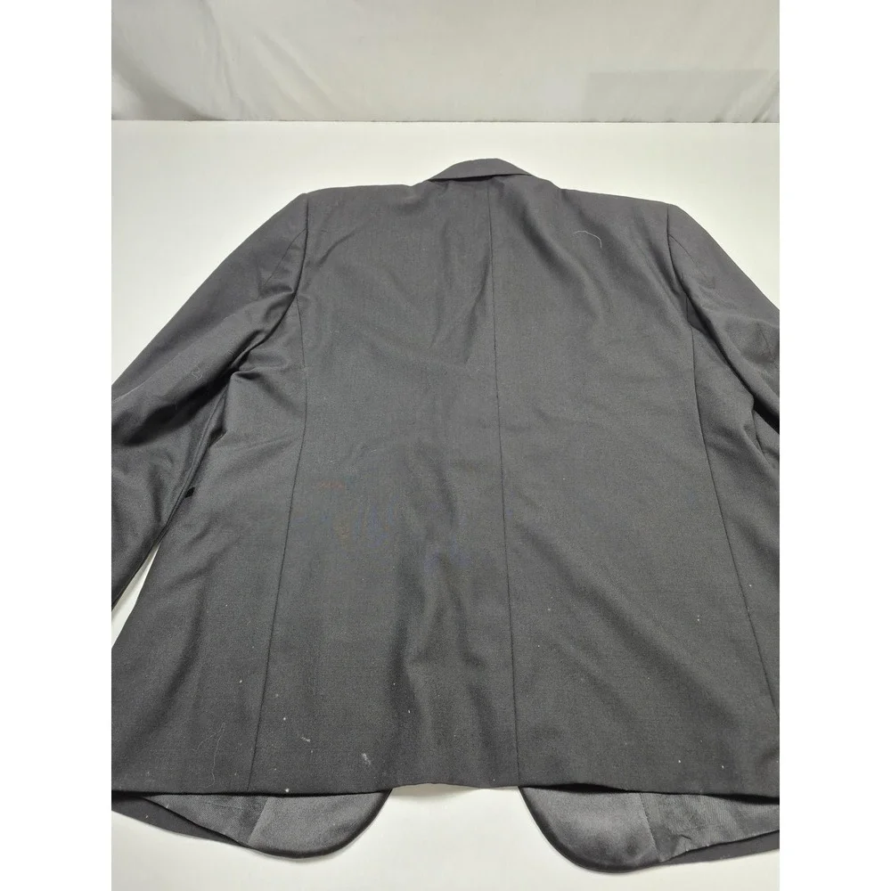 Giorgio Bissoni Suit Jacket Mens 48R Black Wool Tuxedo 1 Button Formal FLAW